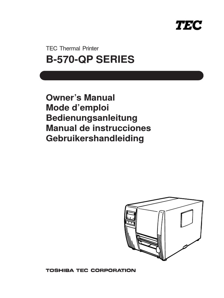 TEC B-570-QP Manual | PDF | Printer (Computing) | Electrical Connector