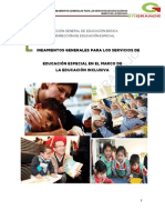 Lineamientos Generales para Los Servicios de Educ. Especial PDF