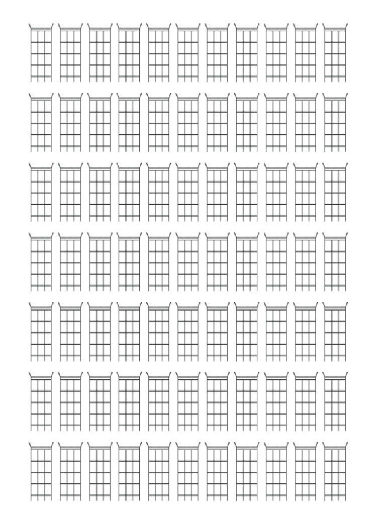 Plantilla de Acordes en Blanco