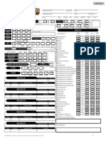 Pathfinder Character Sheet Fillable - 3-Page Zumii v2.5.2
