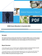 Market Research Report: HNWI Asset Allocation in Australia 2014
