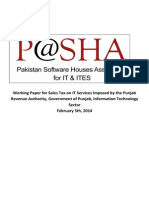 P@SHA PRA Working Paper For Sales Tax On IT Services