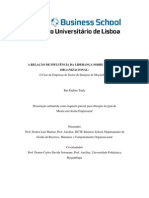 A RELAÇÃO DE INFLUÊNCIA DA LIDERANÇA SOBRE A CULTURA ORGANIZACIONAL: O Caso de Empresas Do Sectorde Energias de Moçambique