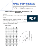 Creating CADWorx 2013 Specifications and Adding Components to the Specification