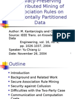 Association Rules on Horizontally Partitioned Data