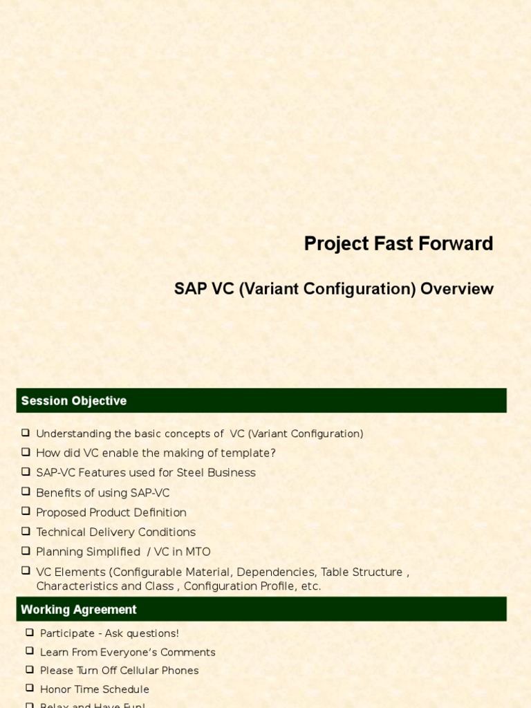 SAP Variant Configuration Overview | PDF | Science | Engineering