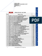 Price List W.E.F. July 2009: SR No Model of Relay