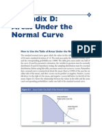 Areas Under Normal Curve