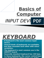 Basics of Computer: Input Devices