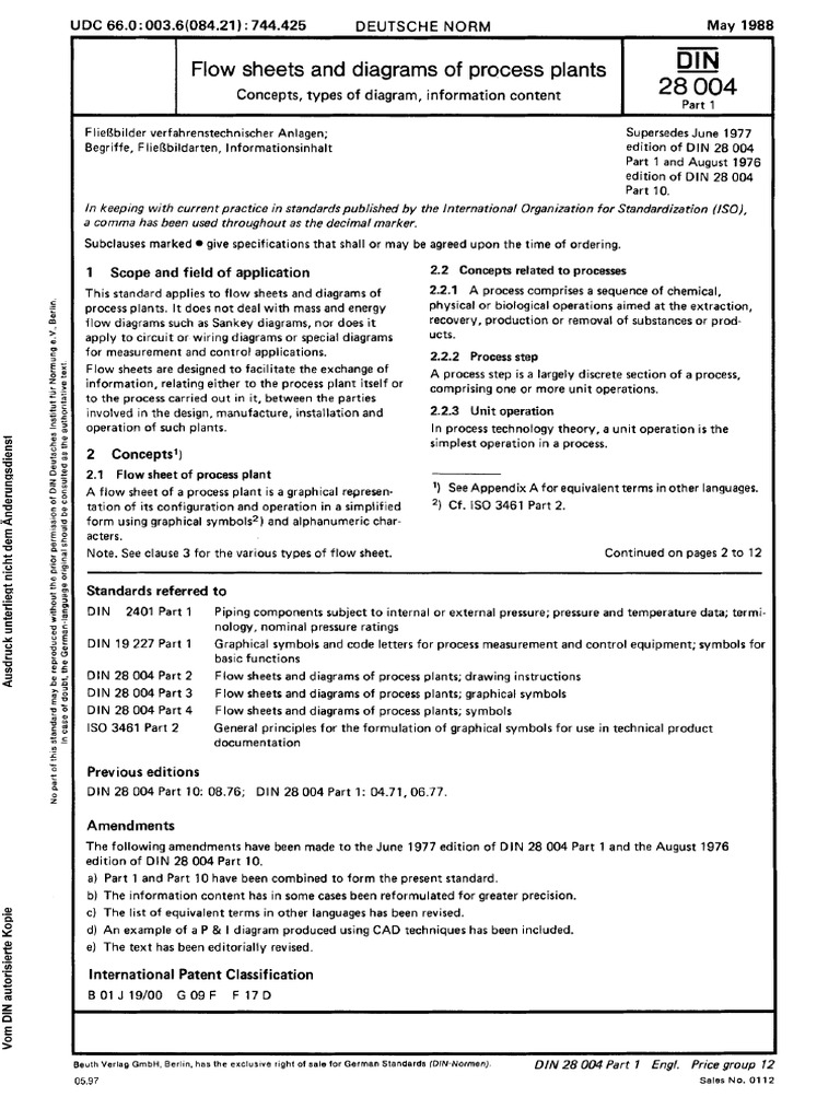 DIN 28004 en 1988 Complete | PDF