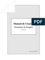 Manual de Usuario - Simulador de Simplez 1.0