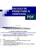 c7 - Calcule de Proiectare Si Verificare A