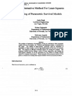 An Alternative Method For Least-Square Fitting of Parametric Survival Models