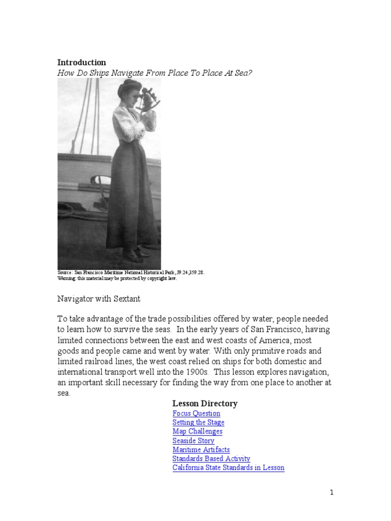 How Do Ships Navigate From Place To Place at Sea? Download Free PDF