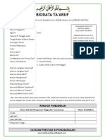 Download Format Biodata Taaruf by Tyas SN256133386 doc pdf