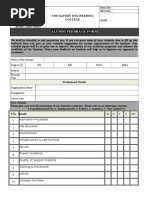 Alumni Feedback Form: The Kavery Engineering College