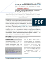 Analysis of Nimesulide in Bulk and Tablet Formulation by Colorimetric Method Using Bratton Marshall Reagent