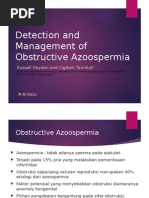 Detection and Management of Obstructive Azoospermia