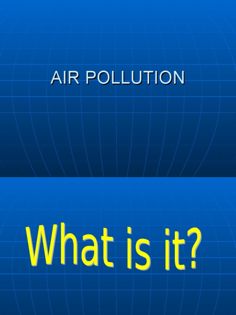 Pollution PDF Exhaust Gas Air Pollution