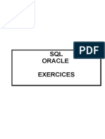 Exercices ORACLE - SQL Et SQL Plus