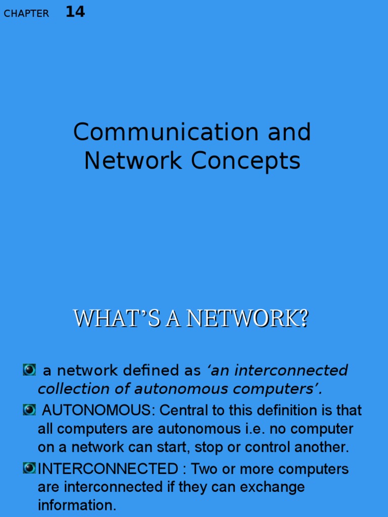 Transmission Media and Network Concepts An InDepth Look at