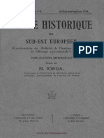 Revue historique du Sud-Est européen 
