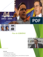 Plan de Gobierno Alvaro Uribe