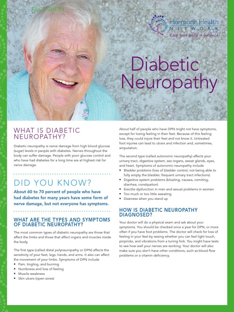 Diabetic Neuropathy: Did You Know? | PDF | Peripheral Neuropathy ...
