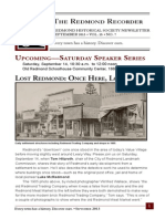 Redmond Historical Society Newsletter September 2013