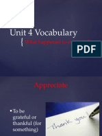 Unit 4 Vocab Powerpoint