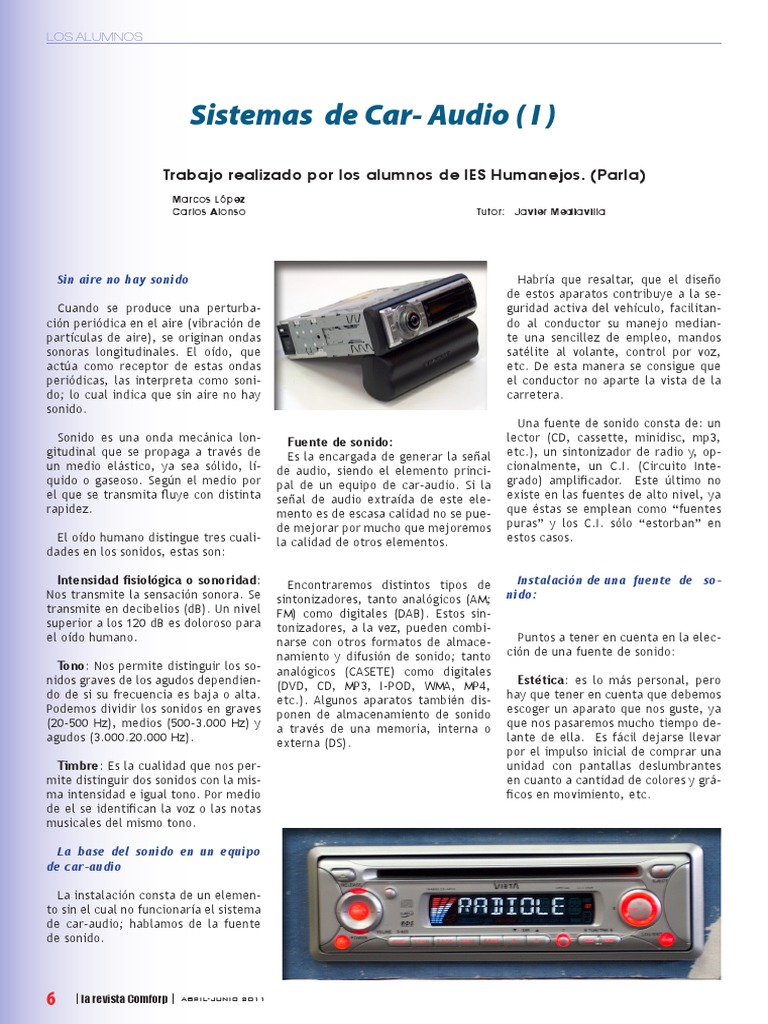 Instalación de Sistema de Car Audio | PDF | Altoparlante | Sonido