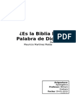 Es La Biblia La Palabra de Dios. Mauricio Martínez