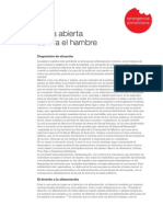 Carta Abierta Contra El Hambre 2015