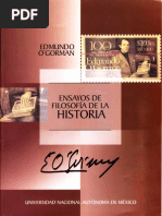 Ensayos de Filosofia de La Historia - Edmundo O'Gorman