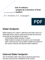 Water Footprints of A Nation