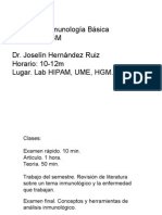 Programa Inmunología Básica I Sem 2015 y 1ra Clase