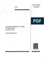 2218-84 Para Generadores de Vapor (Inspeccion)