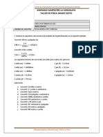 Taller Conversión de Unidades Sexto 2015