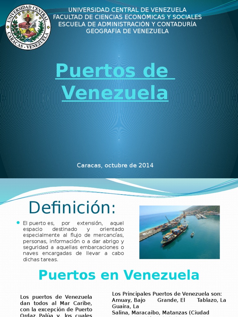 Principales Puertos de Venezuela | PDF | Venezuela | Puerto
