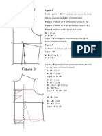 Instruções para confecção de molde de vestido