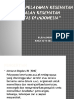 Sistem Pelayanan Kesehatan Dan Masalah Kesehatan Komunitas Di Indonesia