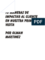 10 Maneras de Impactar Al Cliente