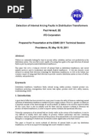 Internal Transformer Arc Fault