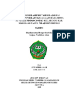 Studi Korelasi Prestasi Belajar Pai - Stain Saltiga PDF