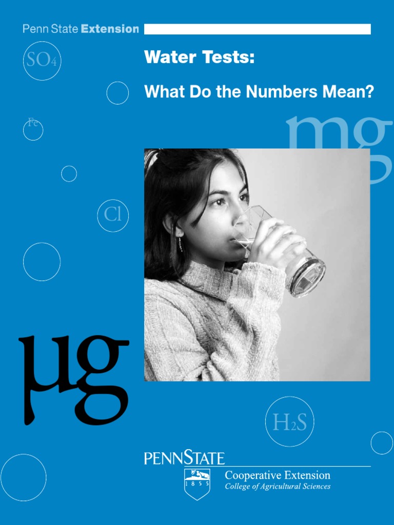 Water Tests: What Do The Numbers Mean? | PDF | Volatile Organic ...