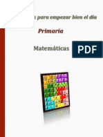 Actividades Para Empezar Bien El Dia Matematicas