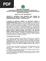 Edital IFPI sisu