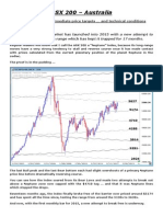 ASX 200 - Australia: Long Range and Intermediate Price Targets and Technical Conditions