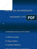 Índices de concentración