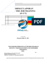 Format Laporan OJT 2013